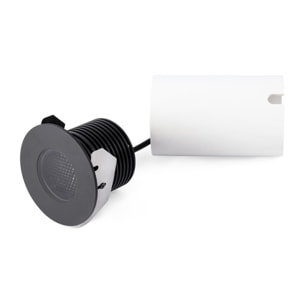 GRUND LED Lampe noir encastrable inox 13W