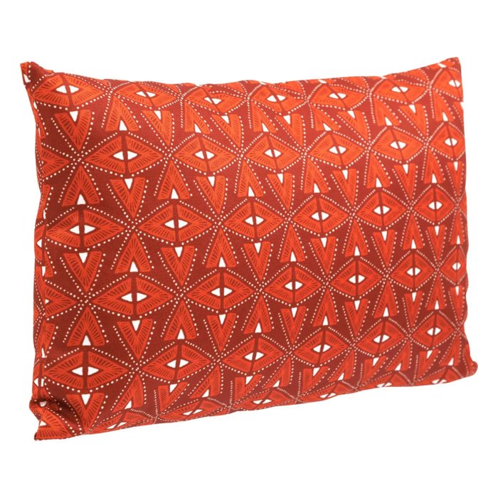 Coussin déco d extérieur "Adiya" ambre 50x30cm en polyester