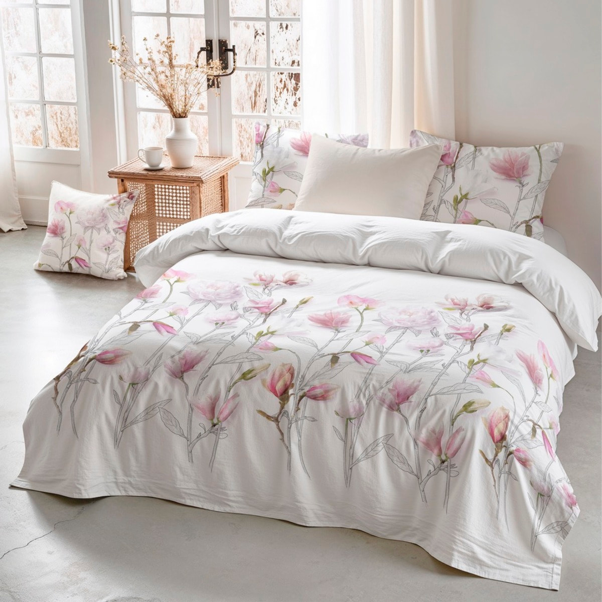 Housse de couette SIRWATER ROSE 100% coton 79 cm/2