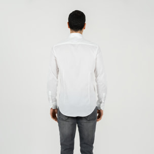 Camicia twill collo francese regular fit