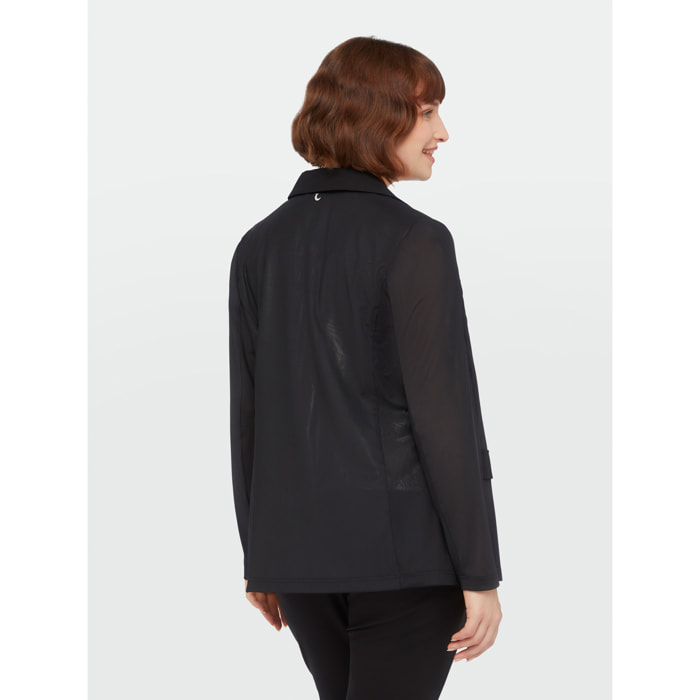 Fiorella Rubino - Blazer de tul - Negro