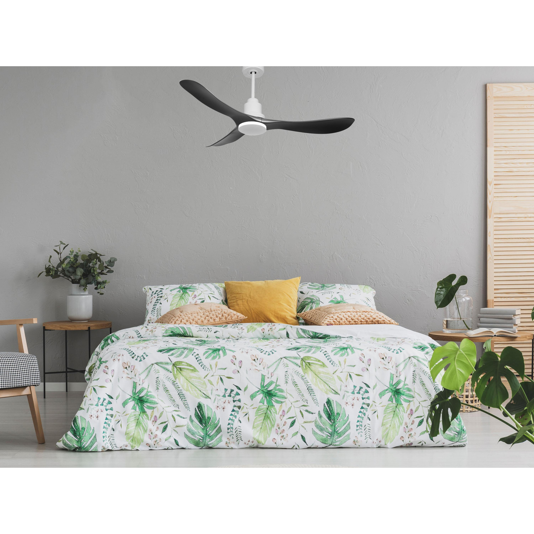 Ventilador de techo Reversible Termostato Vendible Pais Wifi Motor DC Techos Inclinados Mando a Distancia Hypersilence Memoria TiomanD132C0466670 PURLINE