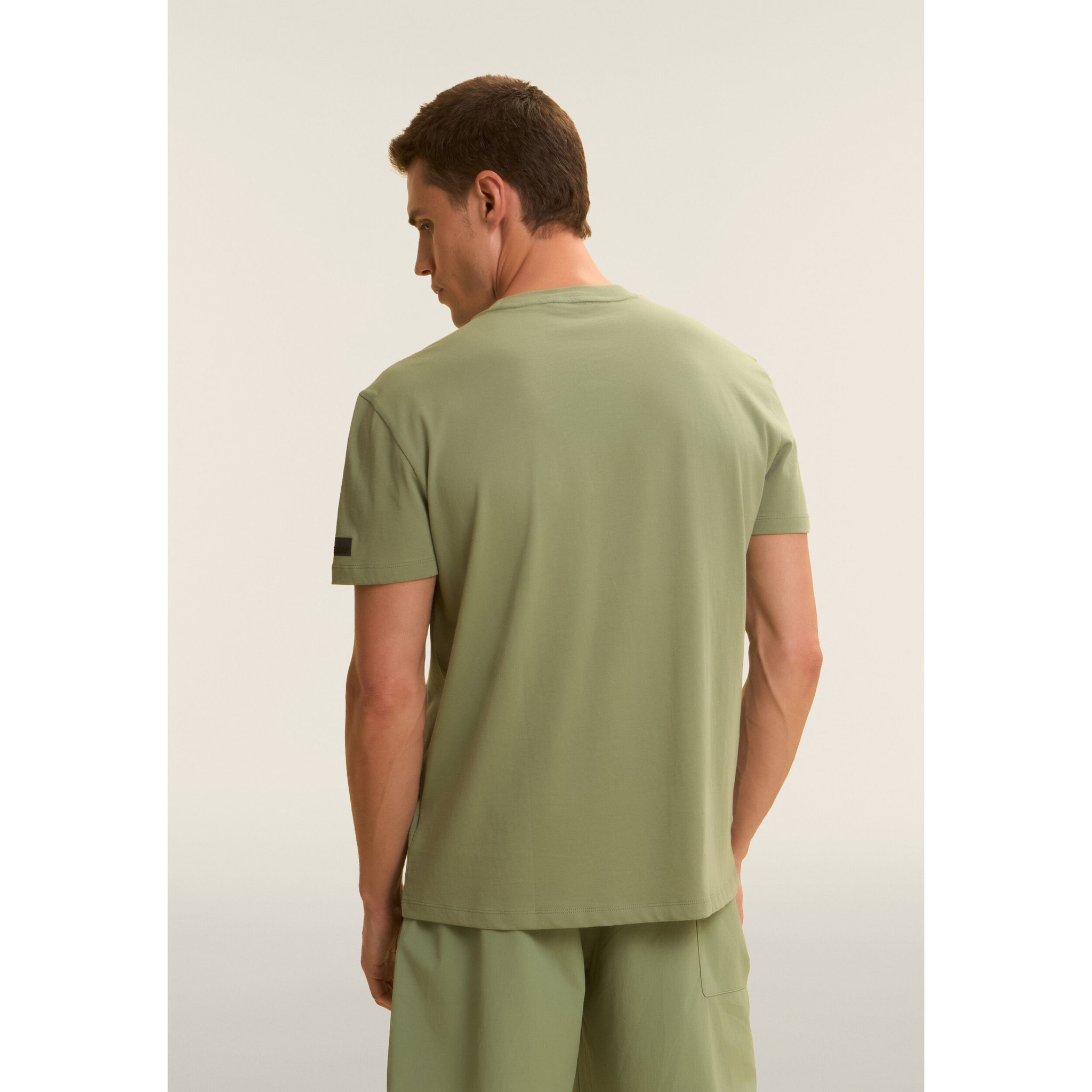 T-shirt Comfort con Taschino e Inserti Rip-Stop