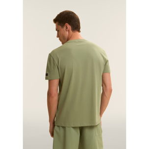 T-shirt Comfort con Taschino e Inserti Rip-Stop