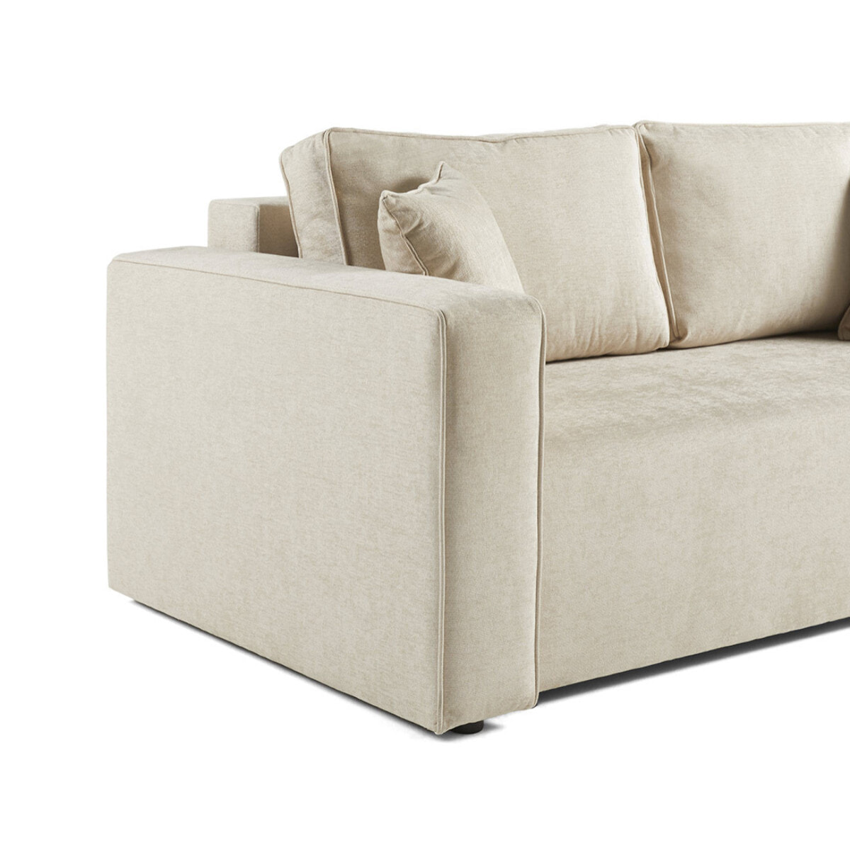 Topaze - canapé droit 2 places - en tissu - Beige