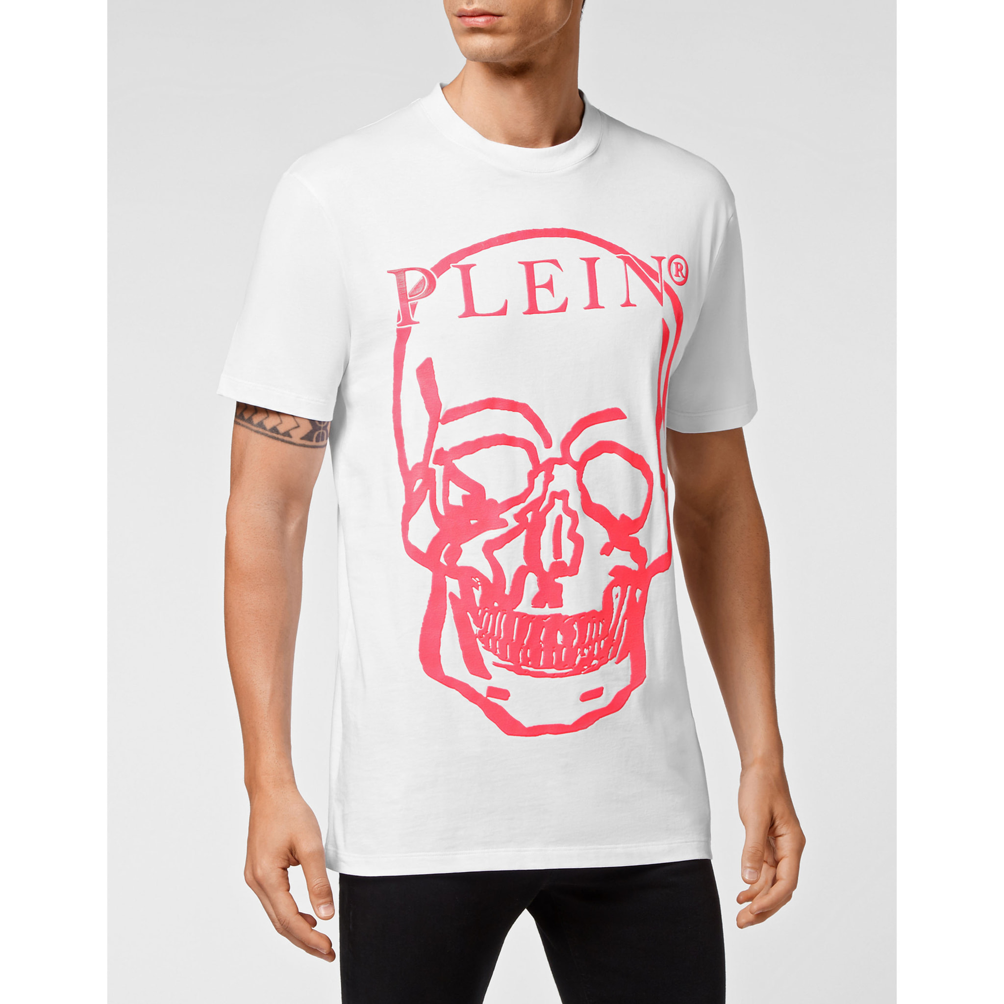 PHILIPP PLEIN Camiseta Cuello Redondo SKULL AND PLEIN