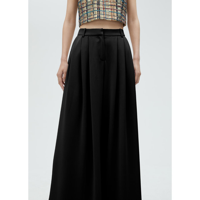 Pantaloni a palazzo con pinces