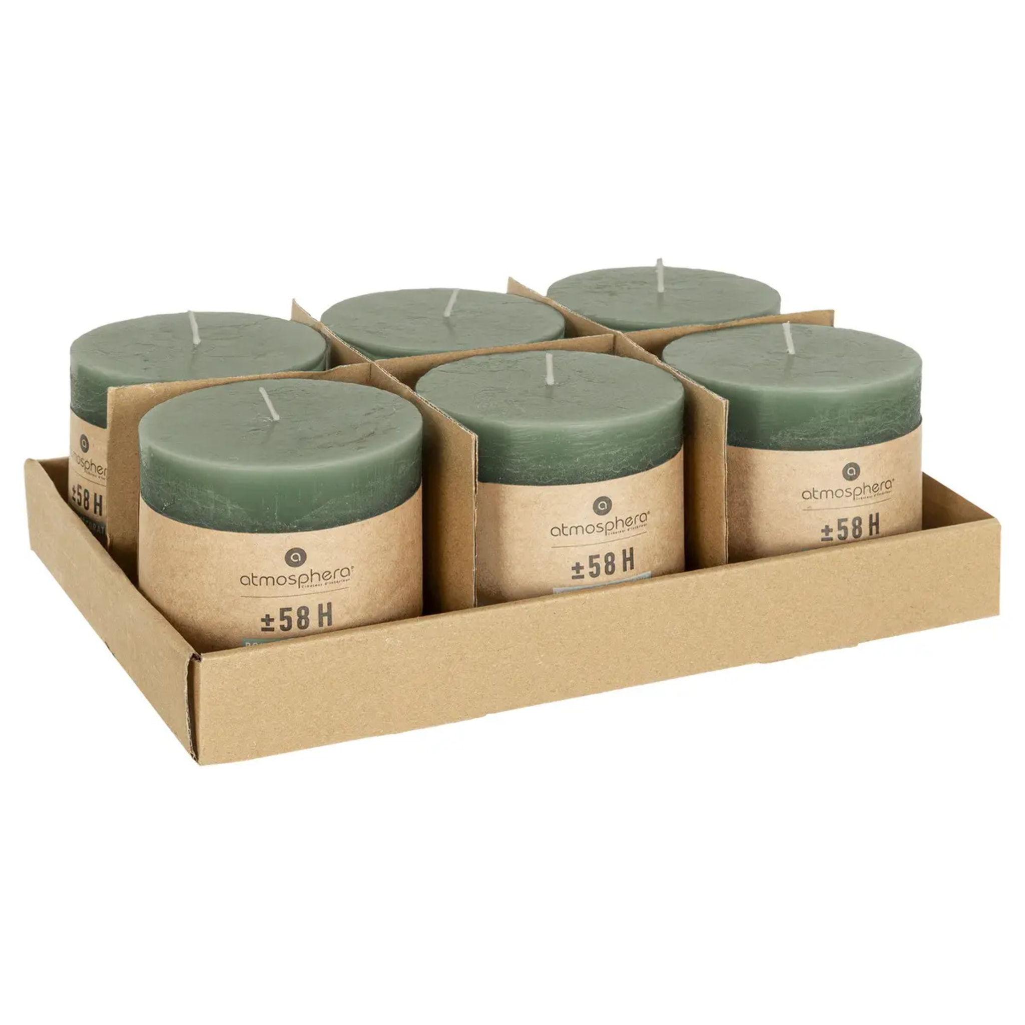 Bougie rustique vert eucalyptus 663g