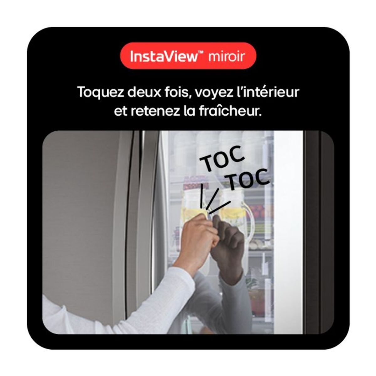 Réfrigérateur multi portes LG GMZ765SBHJ INSTAVIEW