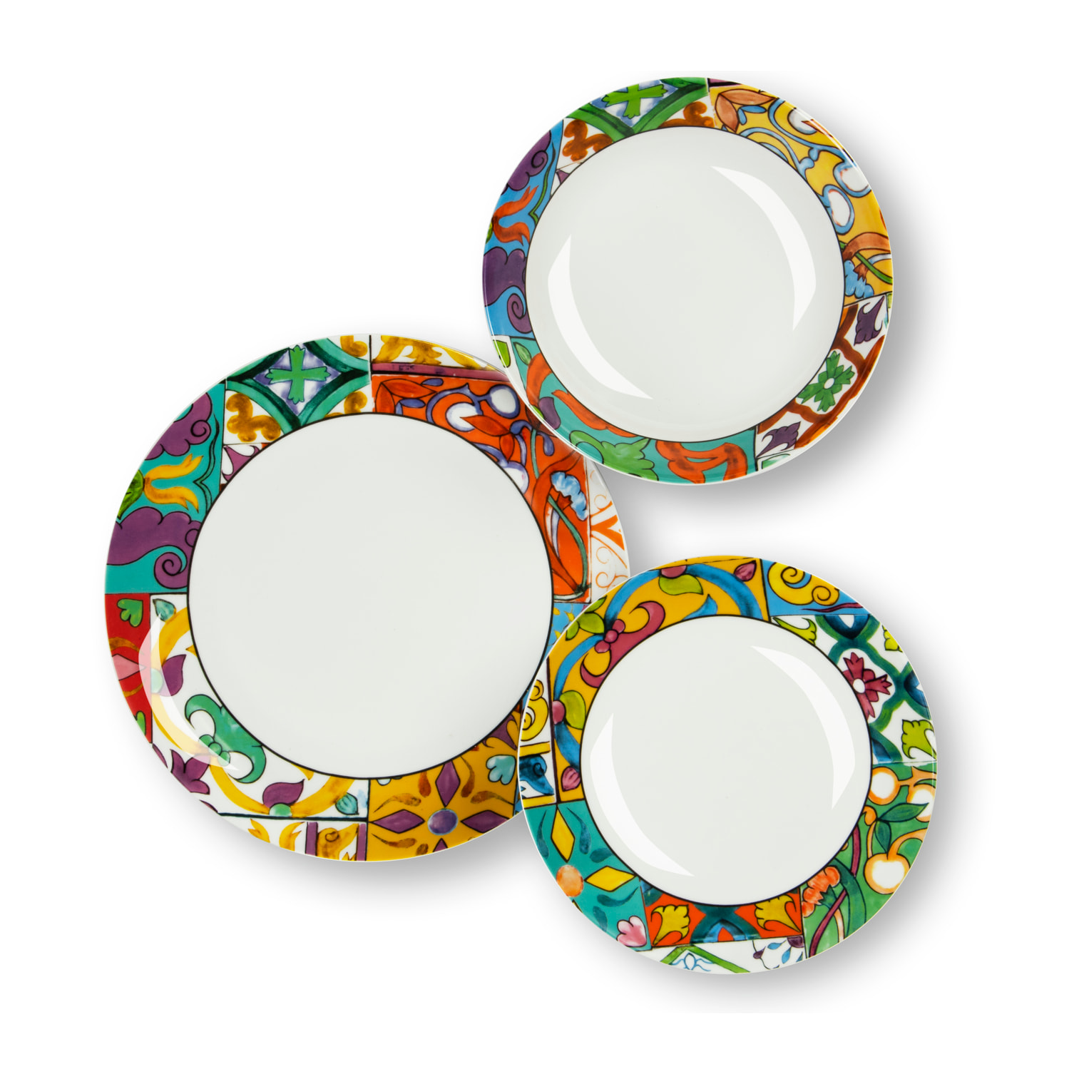 Servizio piatti 12 pezzi Excelsa – Belem, Porcellana Multicolore