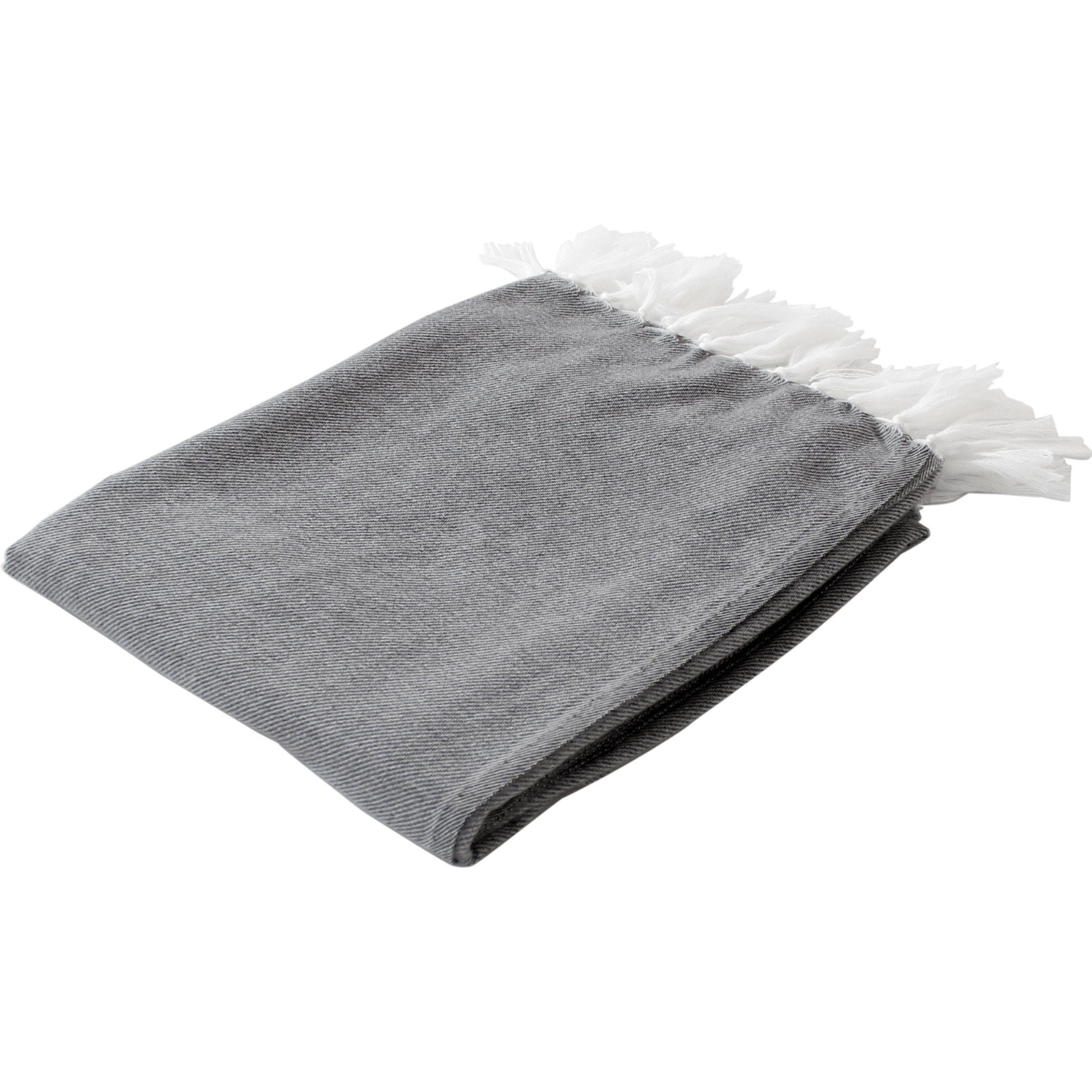 Couverture en jacquard - Gris Galet