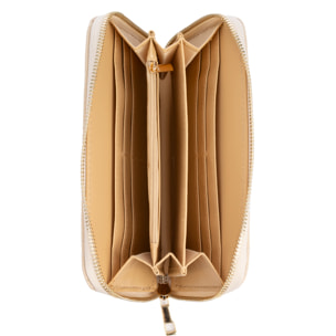 Andali cartera mujer. Piel auténtica acabado Sauvage acolchado.