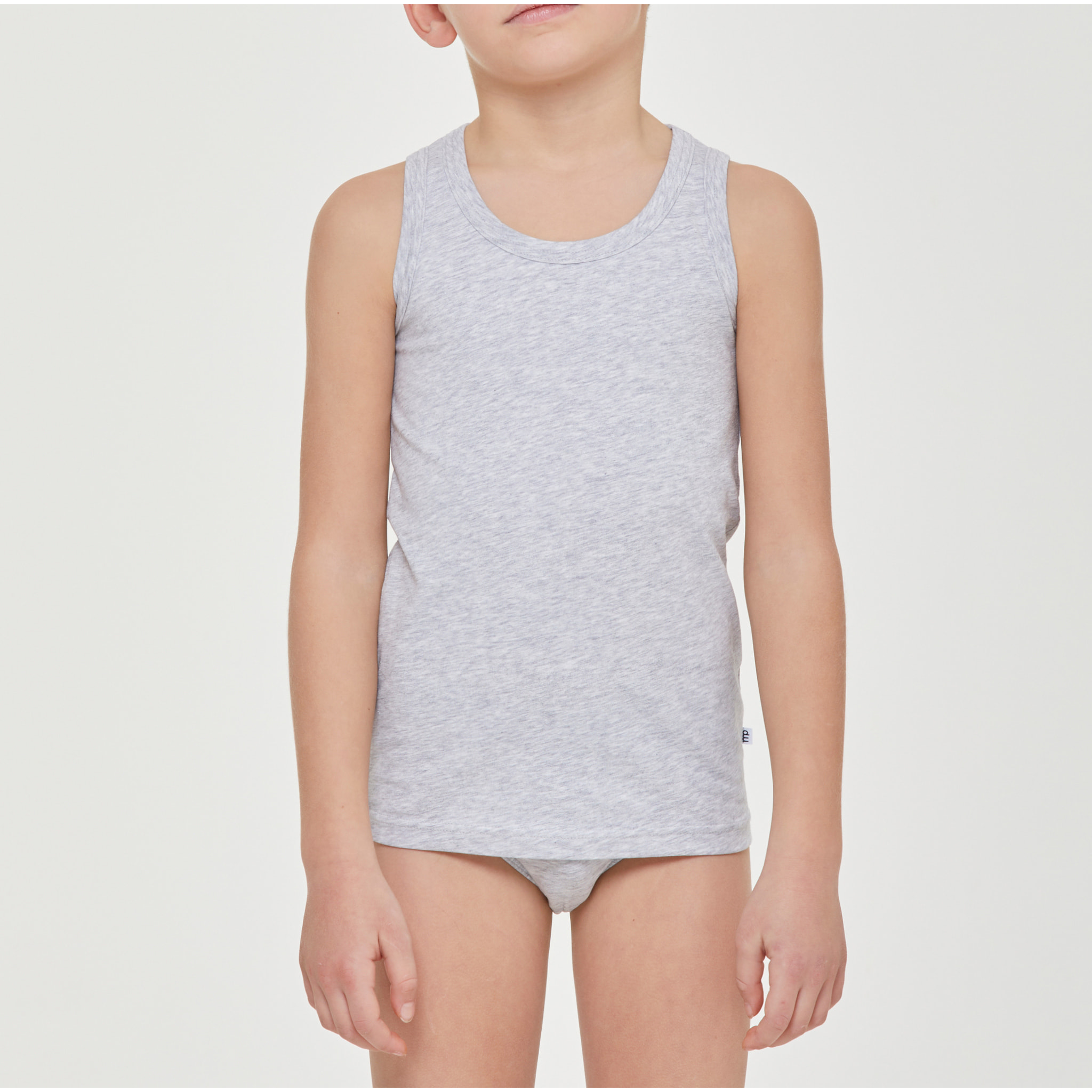 Canotta girocollo bimbo in cotone organico