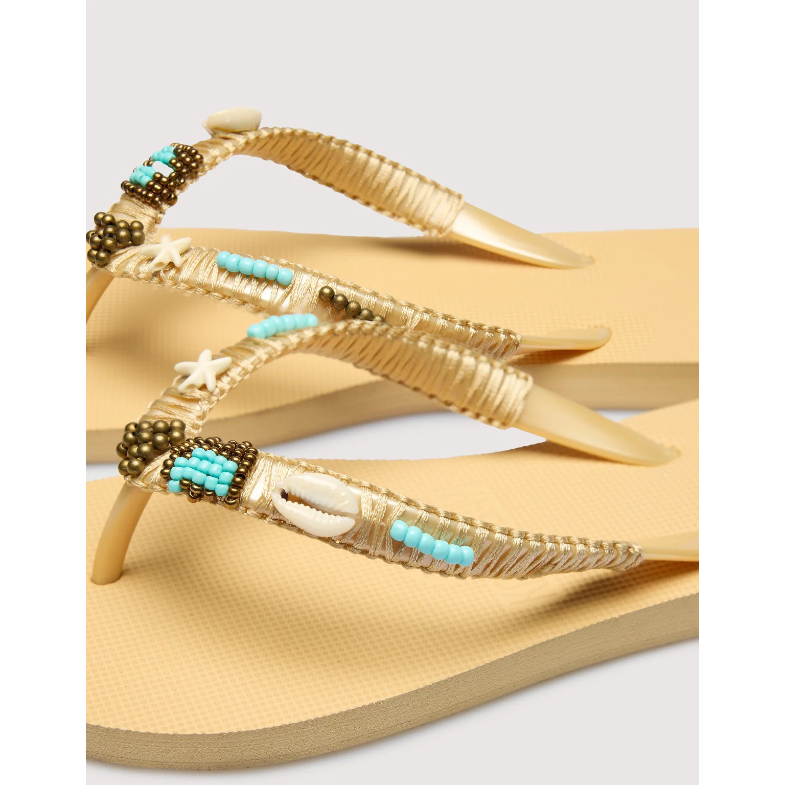 Chancla Dedo Beige- Bora Bora