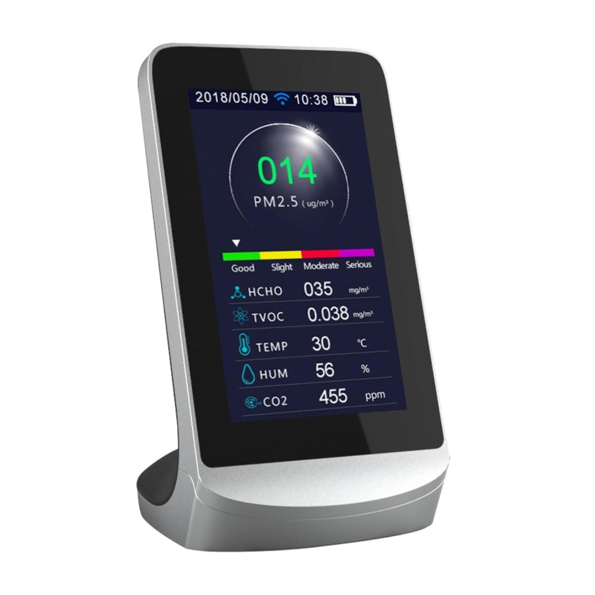 Medidor de la calidad del aire con sensor PM2.5 y PM1.0 WIFI y 8 funciones AIRTESTER PLUS WIFI PURLINE