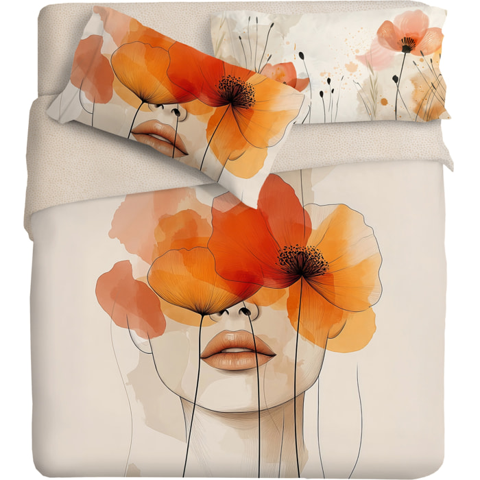 Parure copripiumino fotografico Piazzato Fine Art 2 piazze Disegno Coco