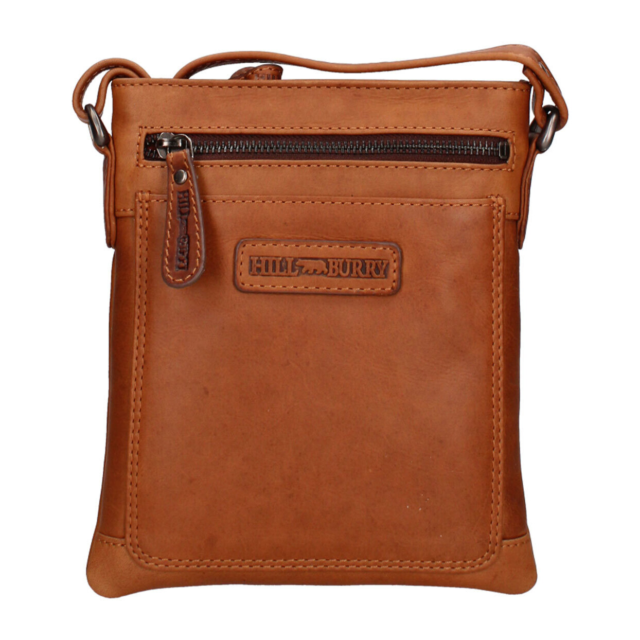 Borsa a tracolla  da uomo In Vera pelle Made in Italy 18x21x4 cm