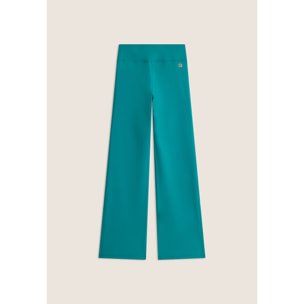 Leggings in tessuto quick dry vita alta con fondo a zampa