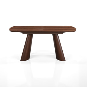 Table à manger extensible Tomasucci OTRA, en MDF finition noyer, 160/200 × 90 × 76 cm