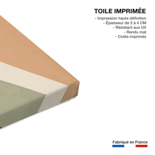 Tableau contemporain fleurs alchemille  Toile imprimée