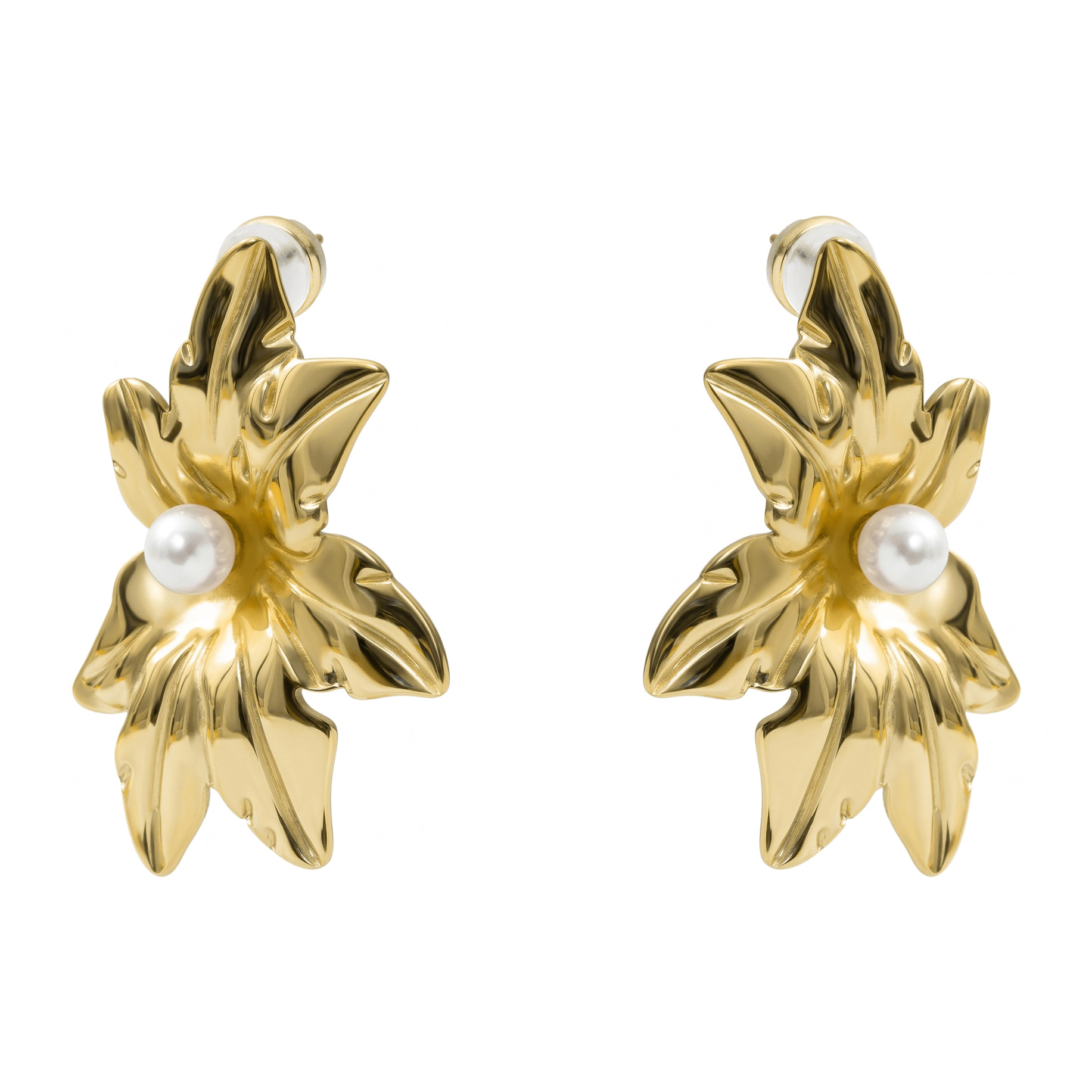 Pendientes Mife acabado oro amarillo 18k
