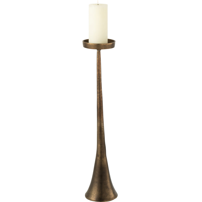 J-Line chandelier Luky - aluminium - bronze - large