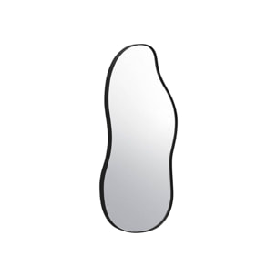 Miroir organique en métal noir HARLOW