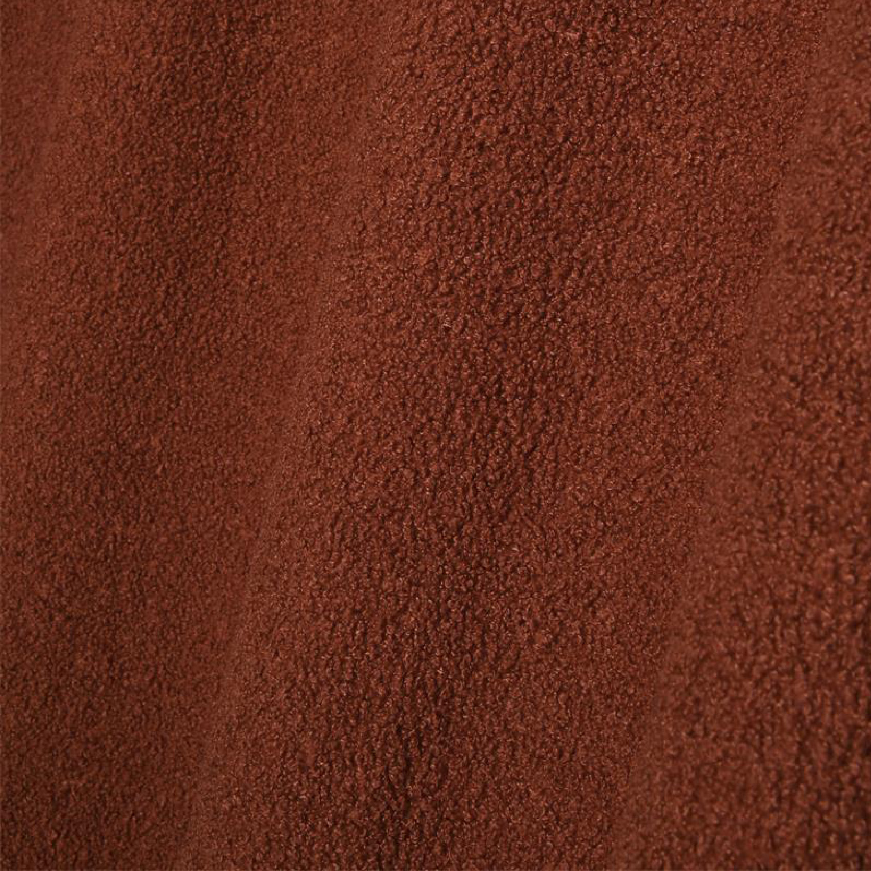 Rideau à oeillets doux  - Effet bouclette - Brique