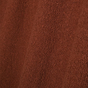 Rideau à oeillets doux  - Effet bouclette - Brique