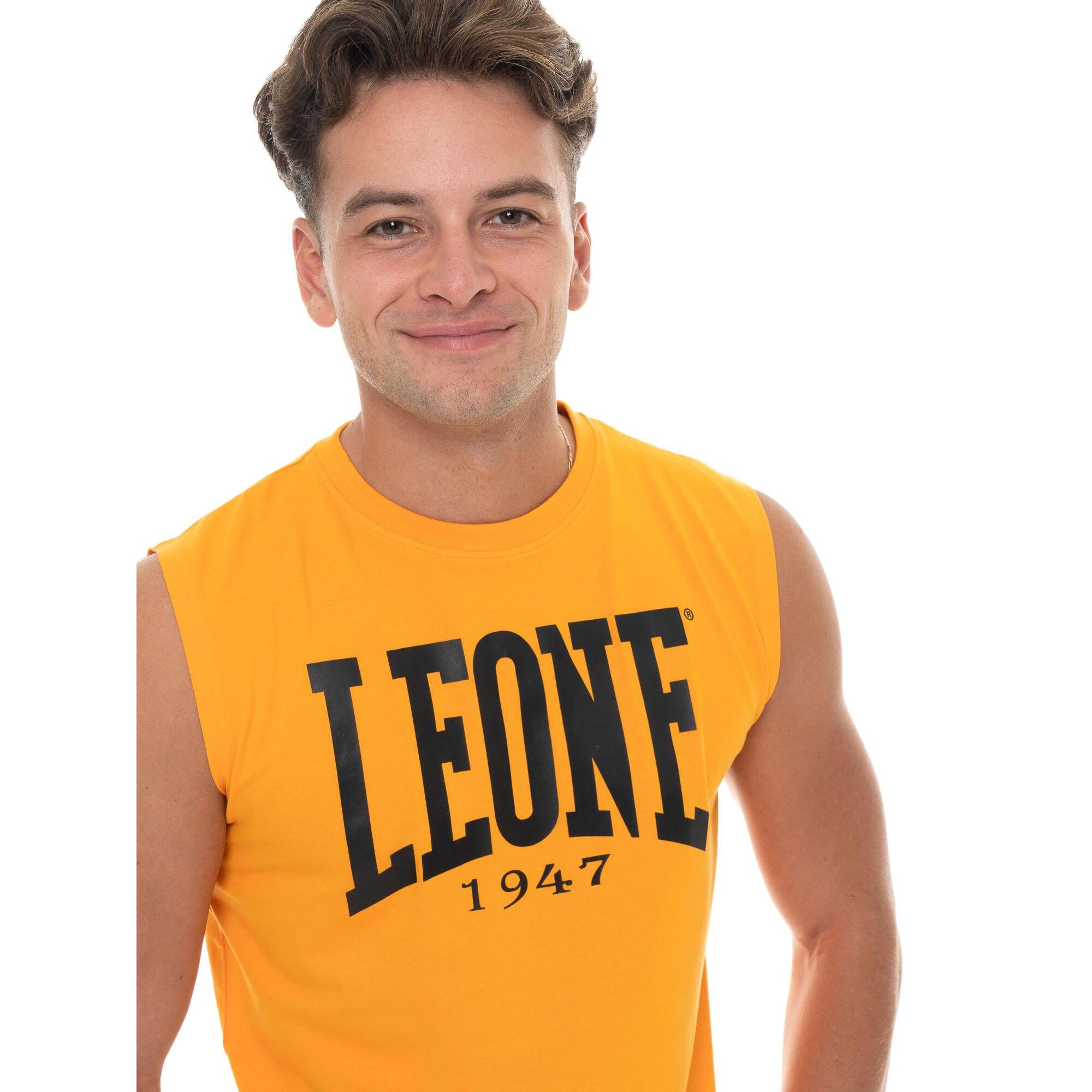 Maglietta da uomo senza maniche con logo grande