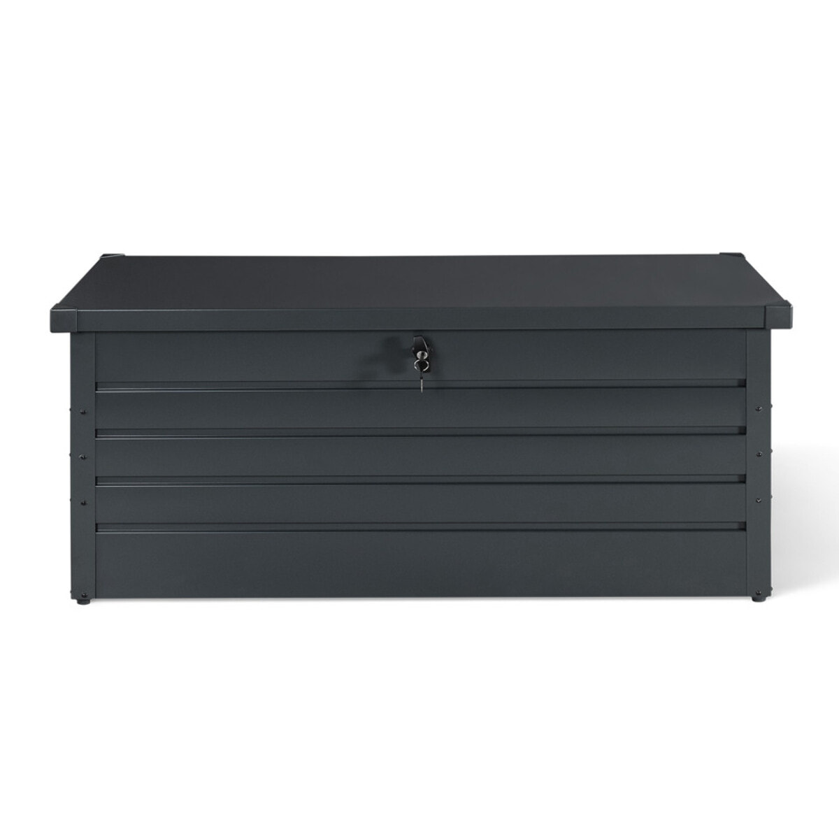 Coffre de jardin métal gris 600L