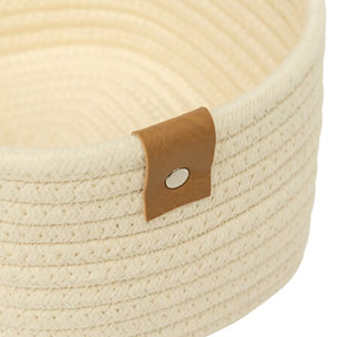 Lot de 3 paniers emboîtables - Ivoire