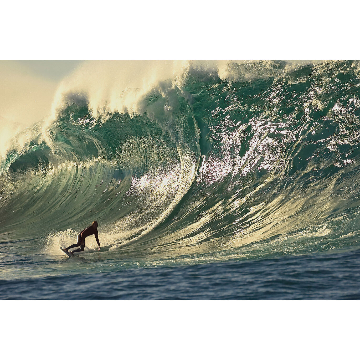 Tableau paysage ocean surf grosse vague  Toile imprimée