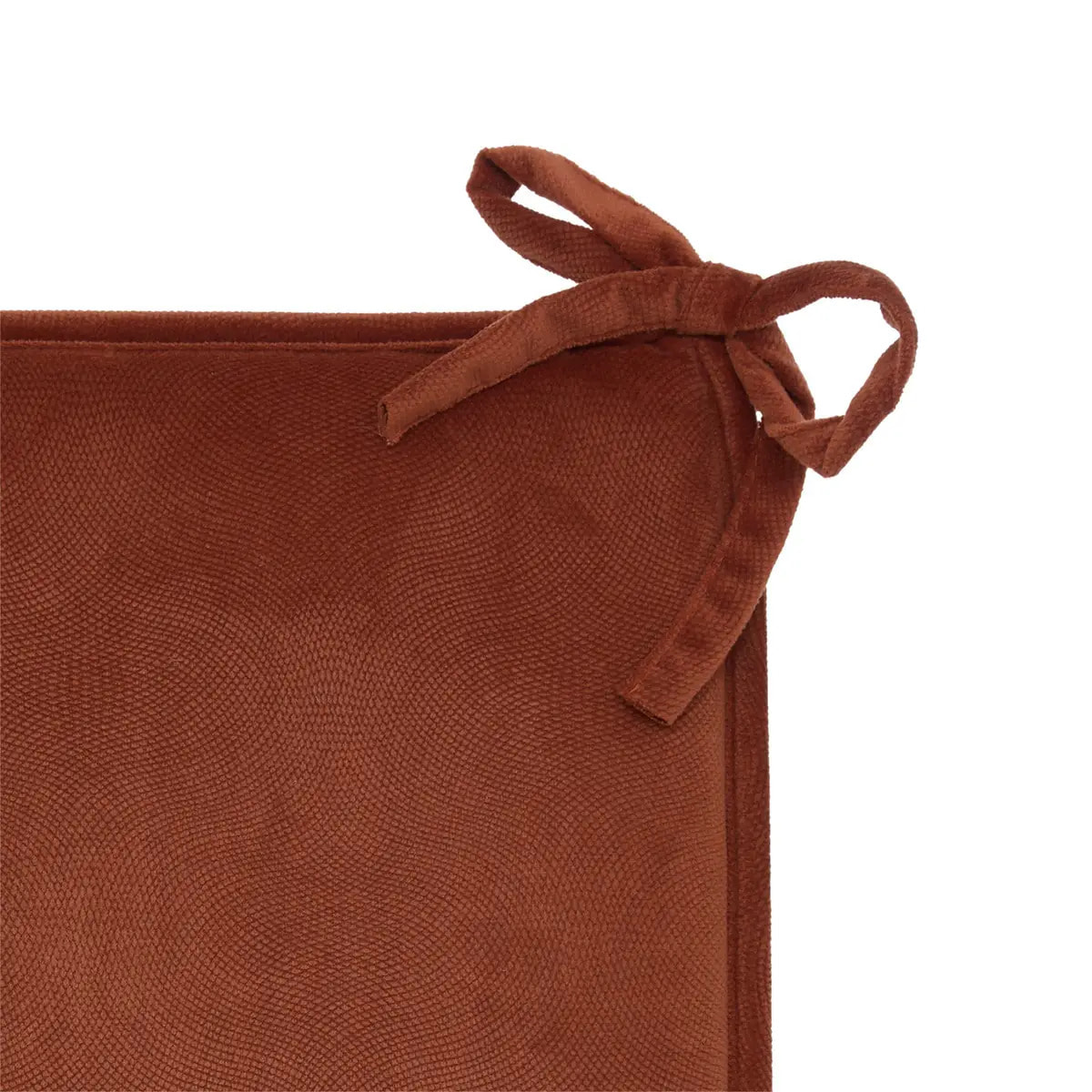 Galette de chaise Lilou terracotta 38x38cm