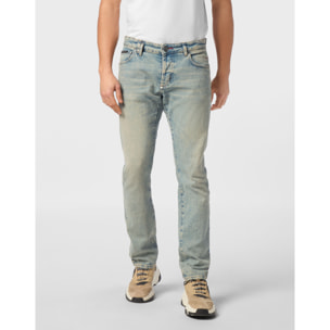 PHILIPP PLEIN Vaqueros de corte recto SIGNATURE