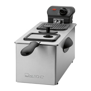 Friteuse en acier inoxydable 3L avec vitre Clatronic FR 3587