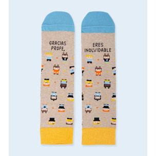 Calcetines Profe "Gracias profe, eres inolvidable" talla 42-46