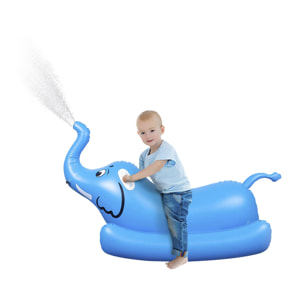 Sedia galleggiante gonfiabile per bambini, design elefante, spara acqua.