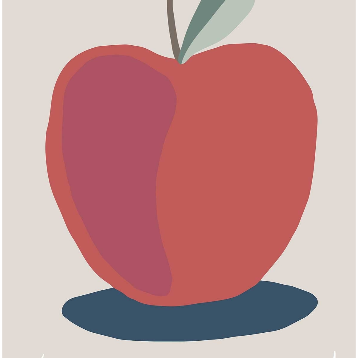 Affiche  apple-pomme Affiche seule