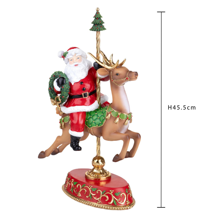Babbo natale con renna - Pezzi 1 - ROSSO - Bianchi Dino SpA