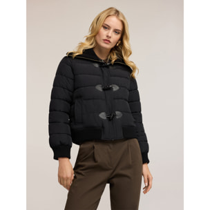 Motivi - Plumífero acolchado con alamares - Negro