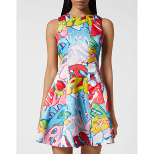 PHILIPP PLEIN Short Dress BOMBING GRAFFITI