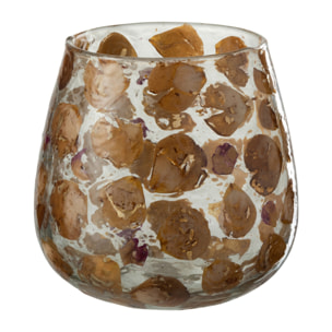 J-Line photophore Gerard - verre - ambre - large