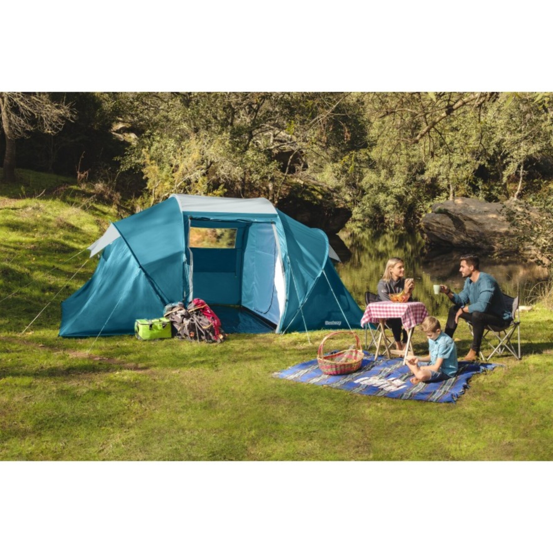 Bestway Tente de camping 4 personnes Family Ground 4