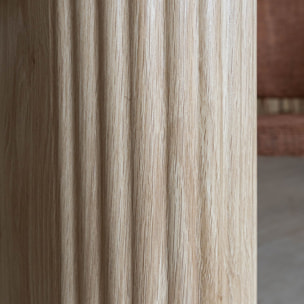 Table ovale en bois clair 220cm QUITO