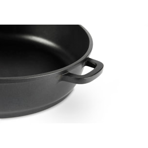 Poêle haute 28 cm Excelsa – Soul Cook, Aluminium Noir