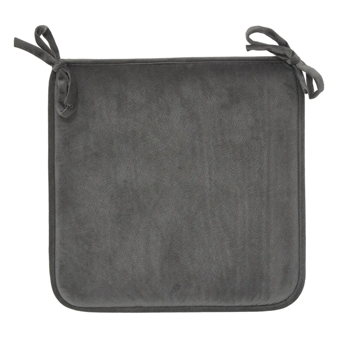 Galette de chaise Lilou gris foncé 38x38cm