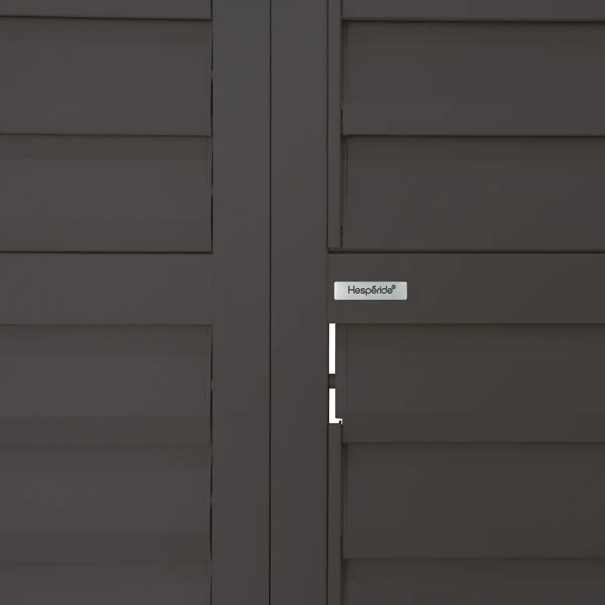 Persiennes coulissantes lames amovibles pour pergola Evora 4M gris graphite