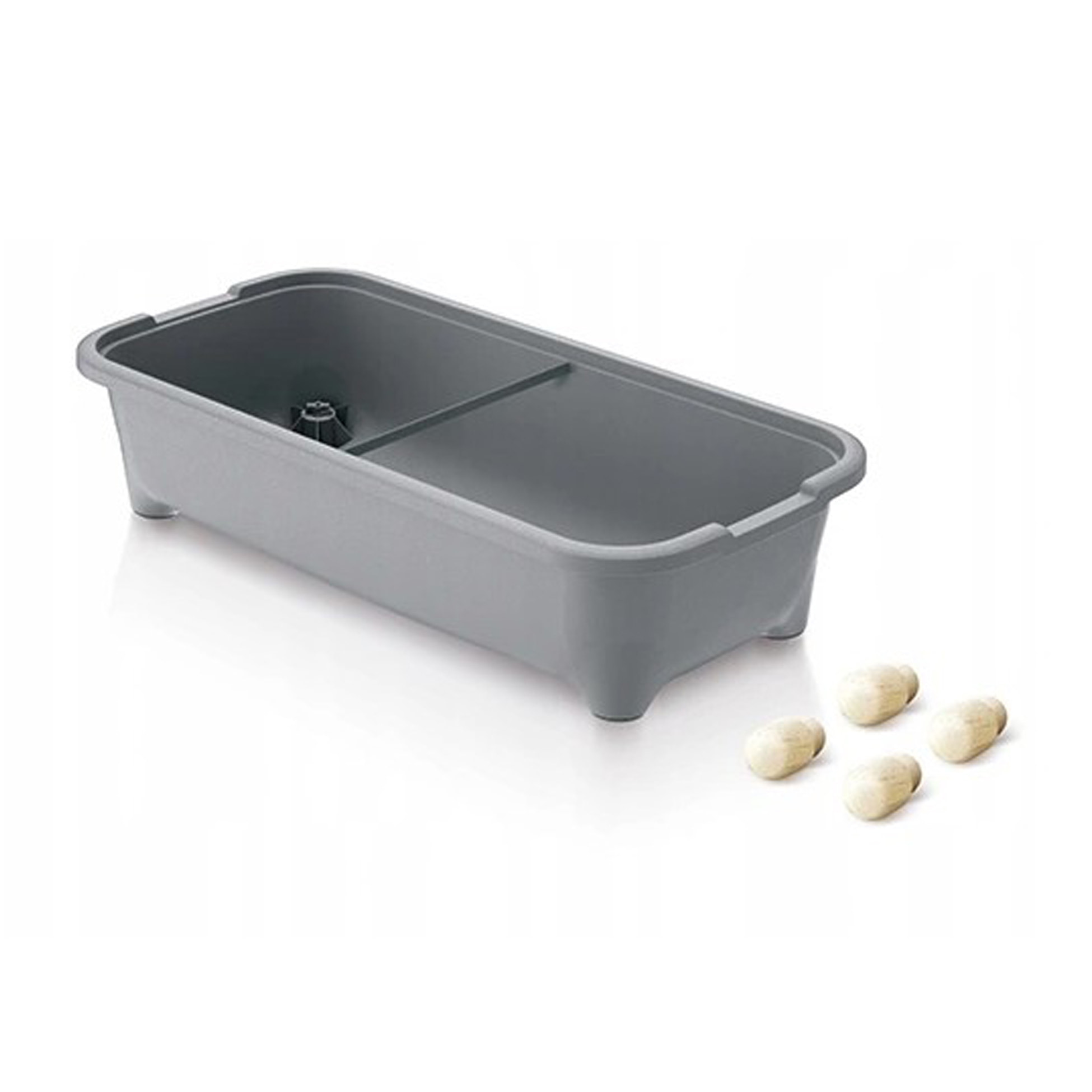 Huerto domestico/jardinera baja, con tapa de policarbonato para proteger tus plantas l prosperplast respana planter wood low set de plástico en color