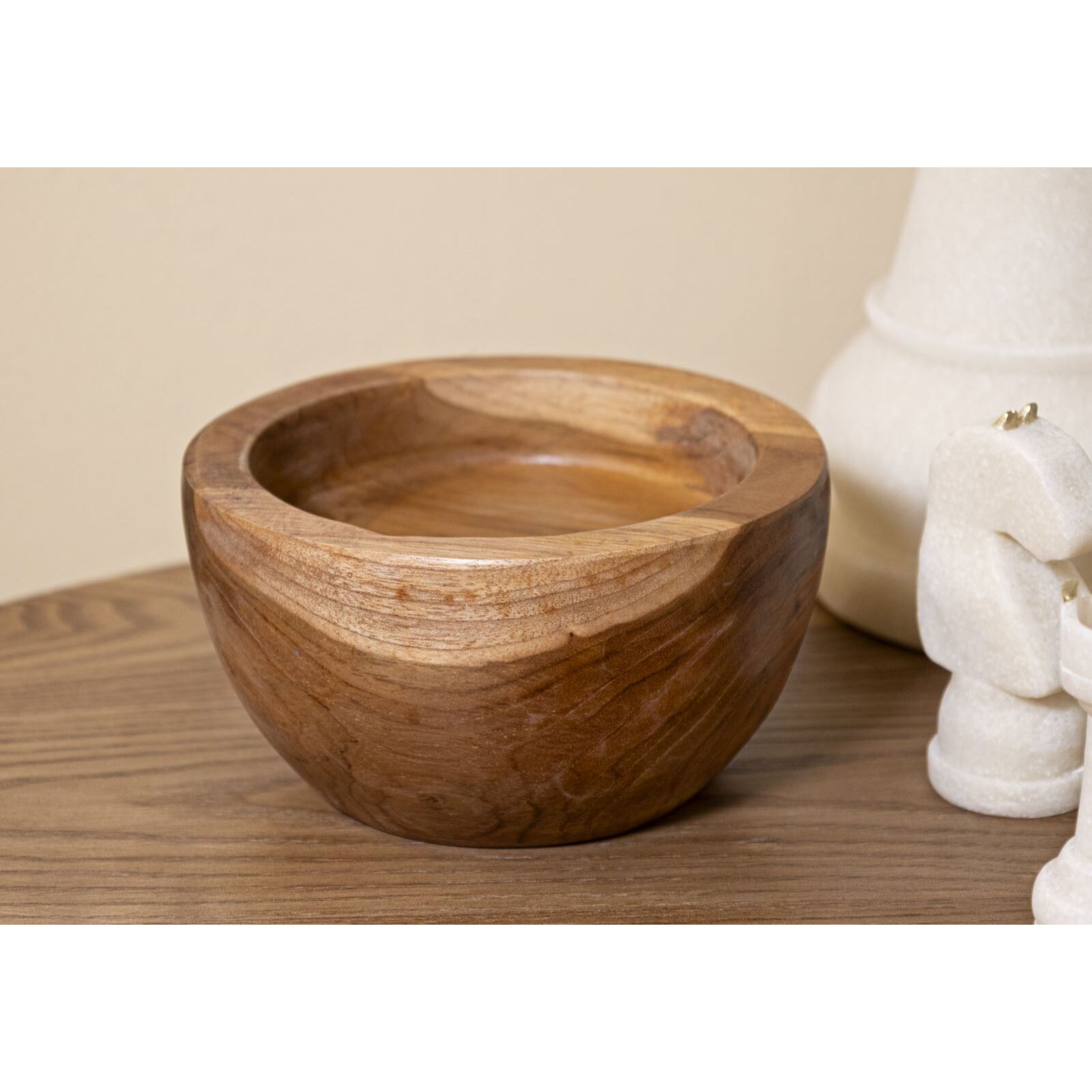 S/TASCHE ERUSI SIMPLE IN TEAK RIC.CM Ø15X9,5 (PEZZI UNICI-NON RIP.IN SERIE)